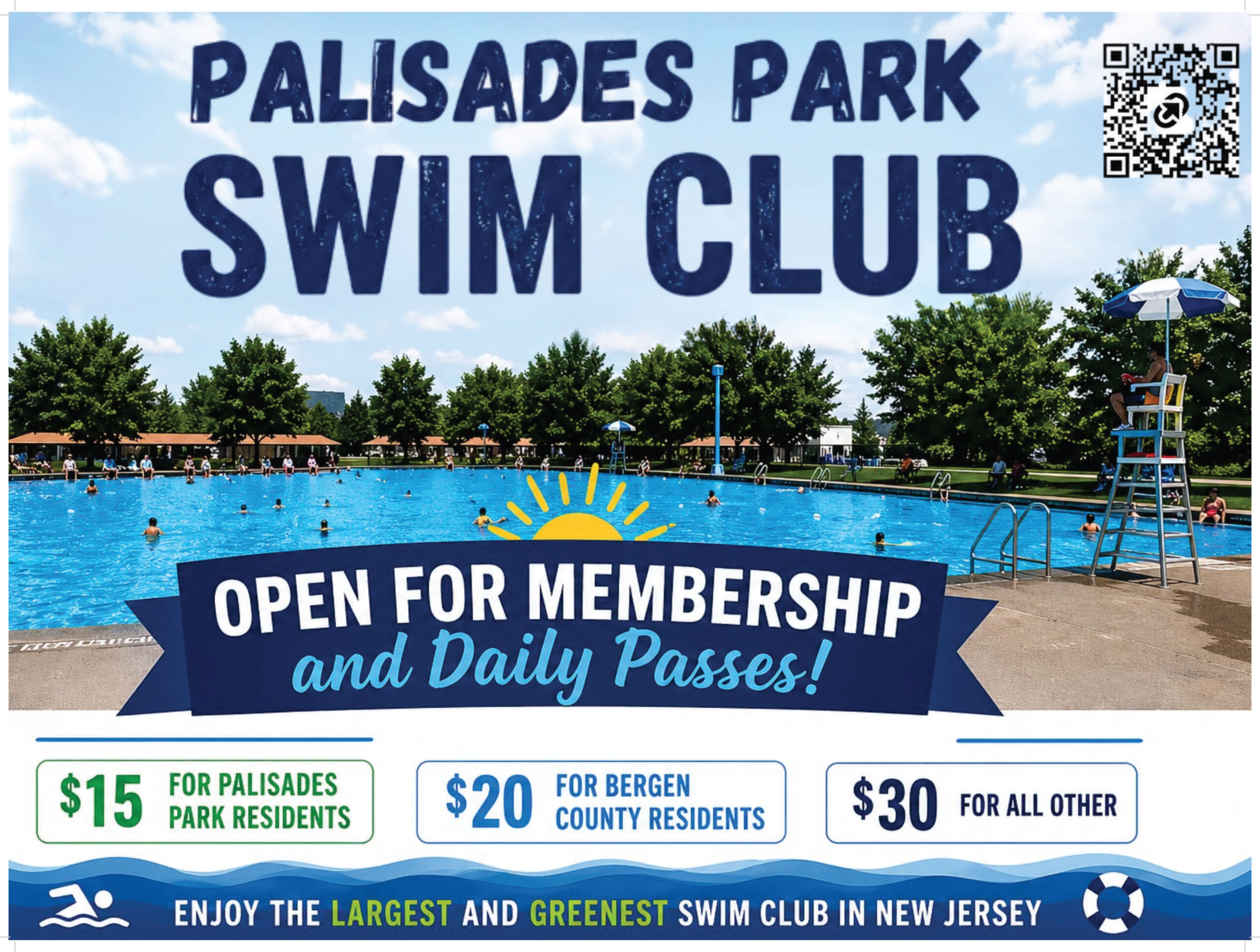 Palisades Park Swim Club – Open for Membership and Daily Passes