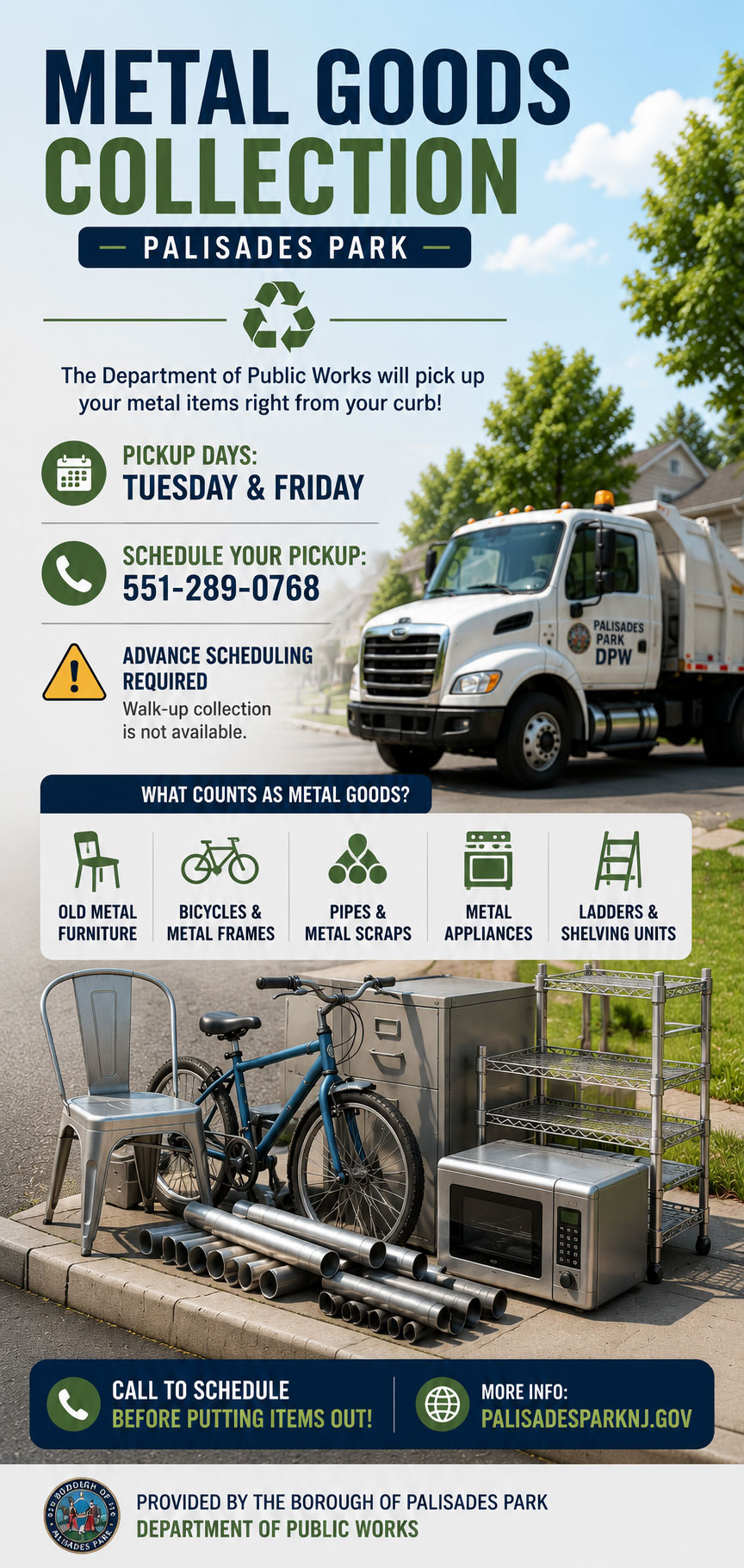 Metal Goods Collection – Palisades Park DPW