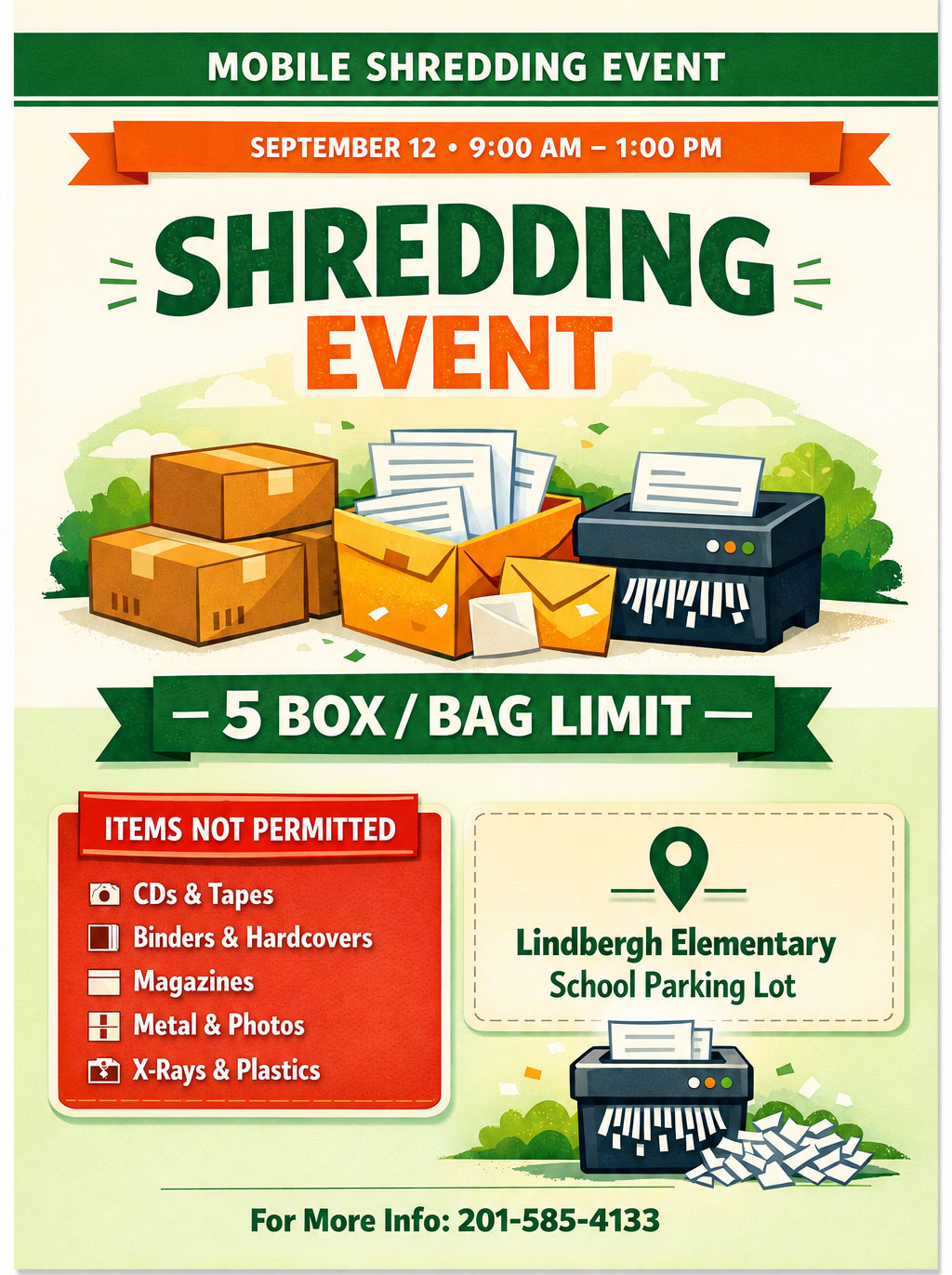 Mobile Shredding Event Poster