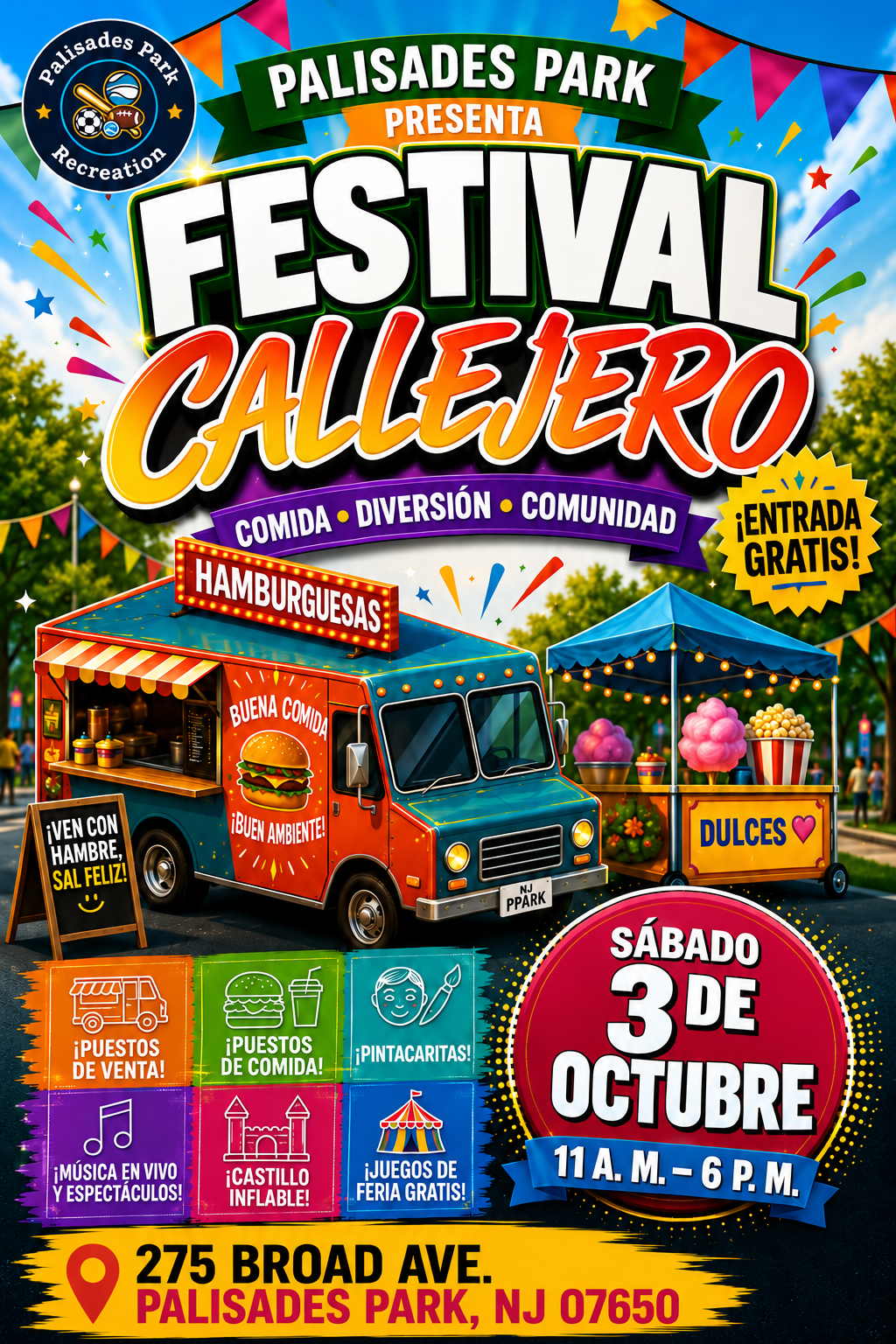 Volante del Festival Callejero