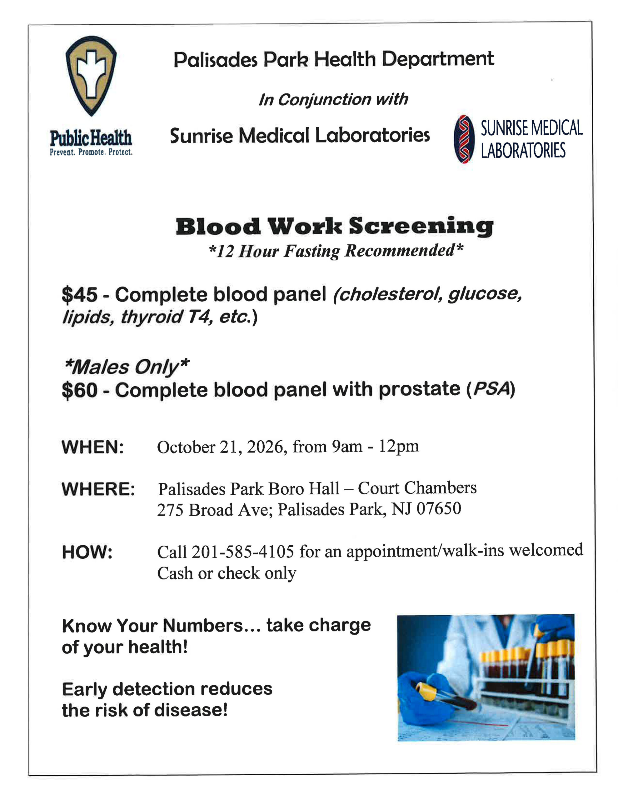 Blood Work Screening